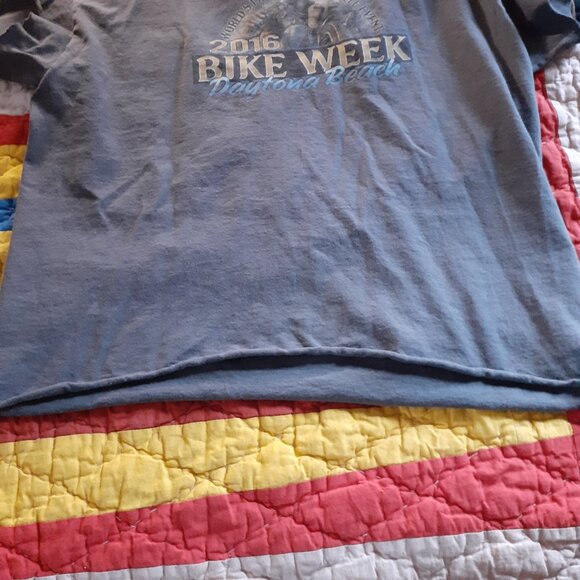 2016 Bikeweek T-Shirt Size Large (L) Cropped - Picture 5 of 7